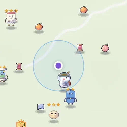 El mapa de exploración con un Allong y Dallongs cerca